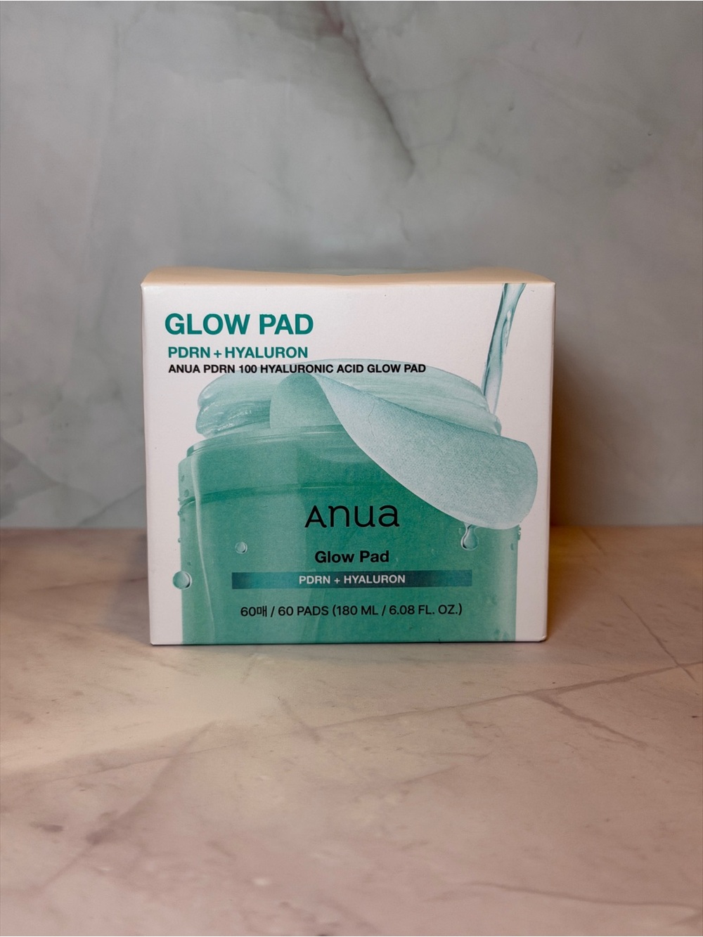 Anua PDRN 100 Hyaluronic Acid Glow Pads – 60 Pads New in Box